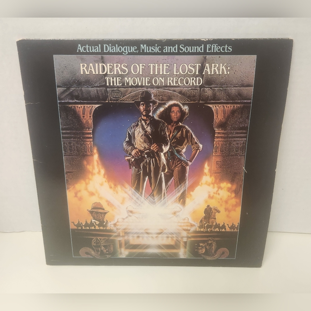 Raiders of the Lost Ark the Movie on Record LP Record 1981 & Magazine Clippings